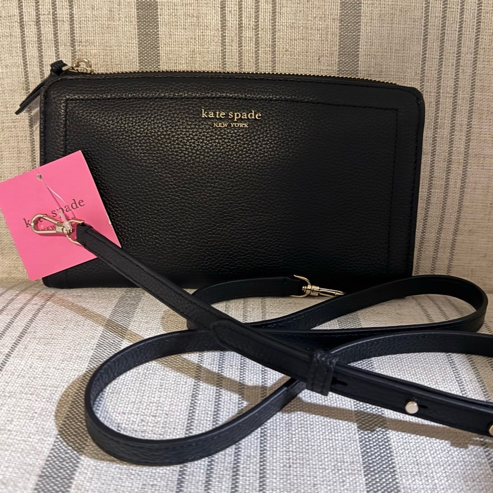 * NWT * Kate Spade Black Knot Small Crossbody Bag
